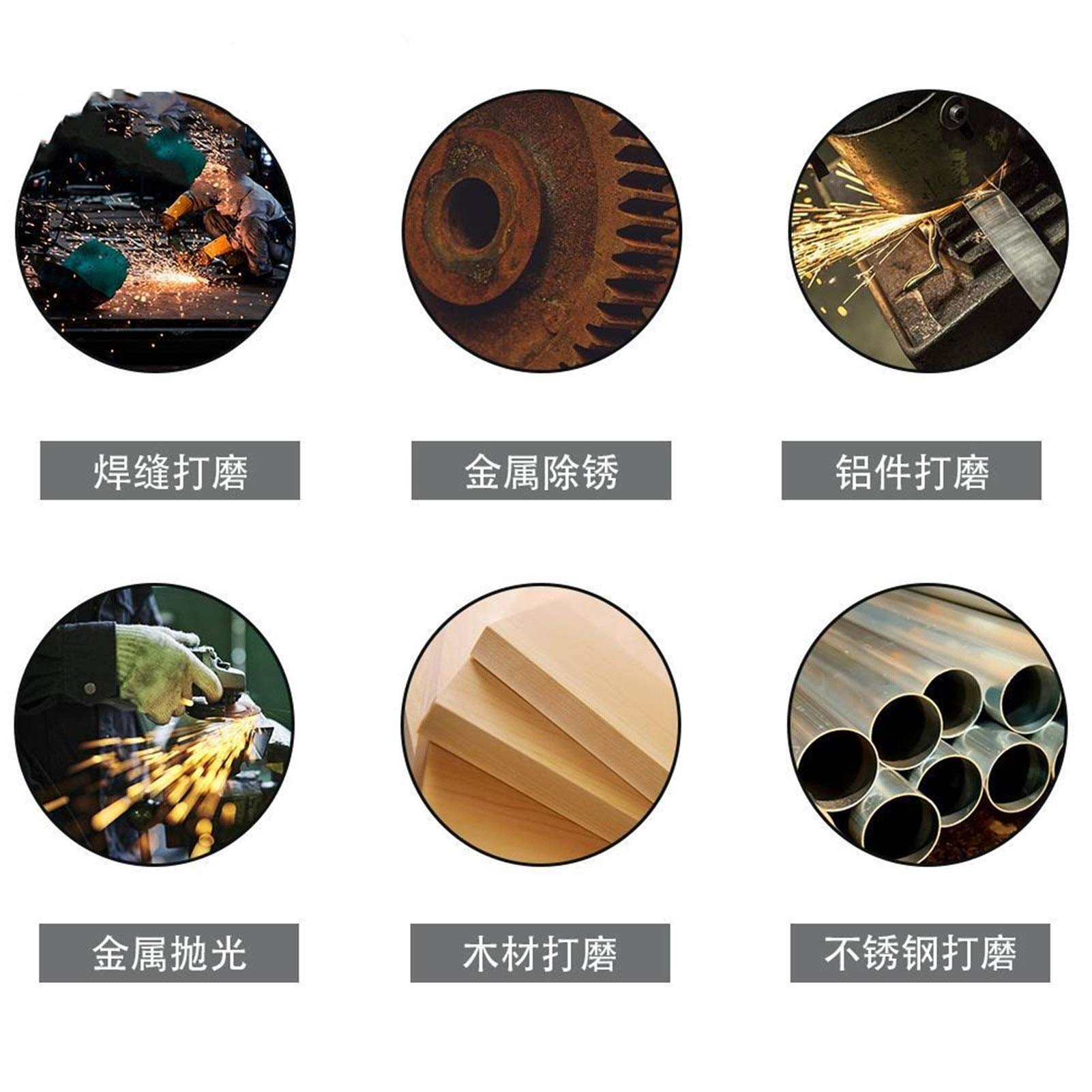 Mola, Ruote a Disco Lamellare Dischi Abrasivi per Levigatura Di Metallo, Legno, Lucidatura, Pulizia Della Fusione, Utensili Abrasivi/125Mm/10Pcs