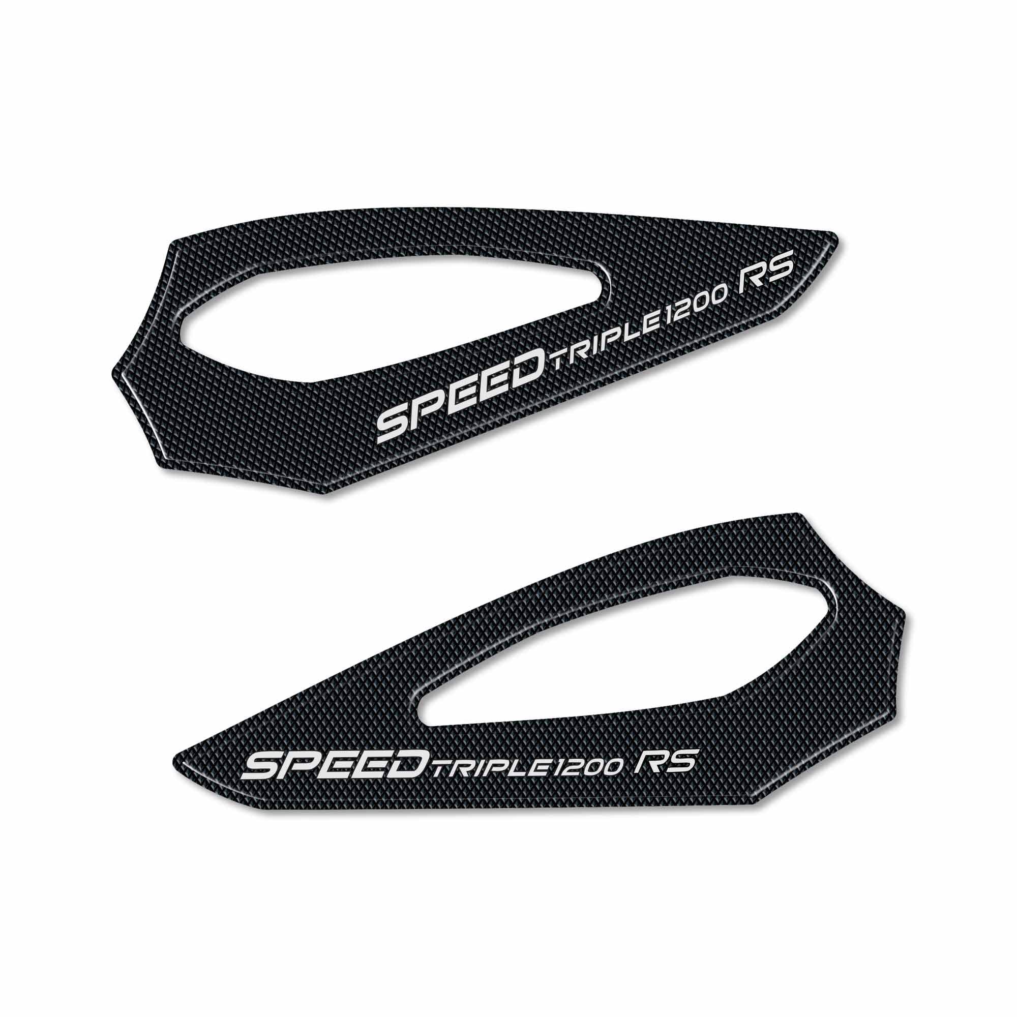 labelbike - 3D Stickers Heel Pads Footpegs Footrests Motorcycles Compatible with Triumph Speed Triple 1200 RS 2021-2023
