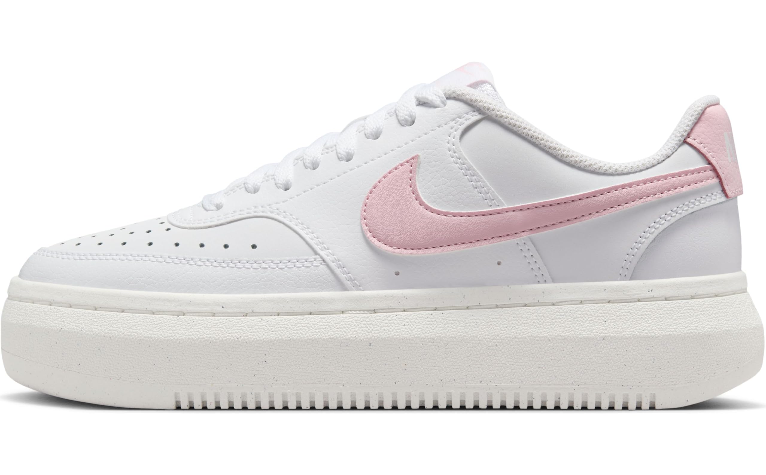 Nike Court Vision Alta Damenschuh, Scarpa da Donna, Corda in Schiuma Bianca e Rosa, 38 EU