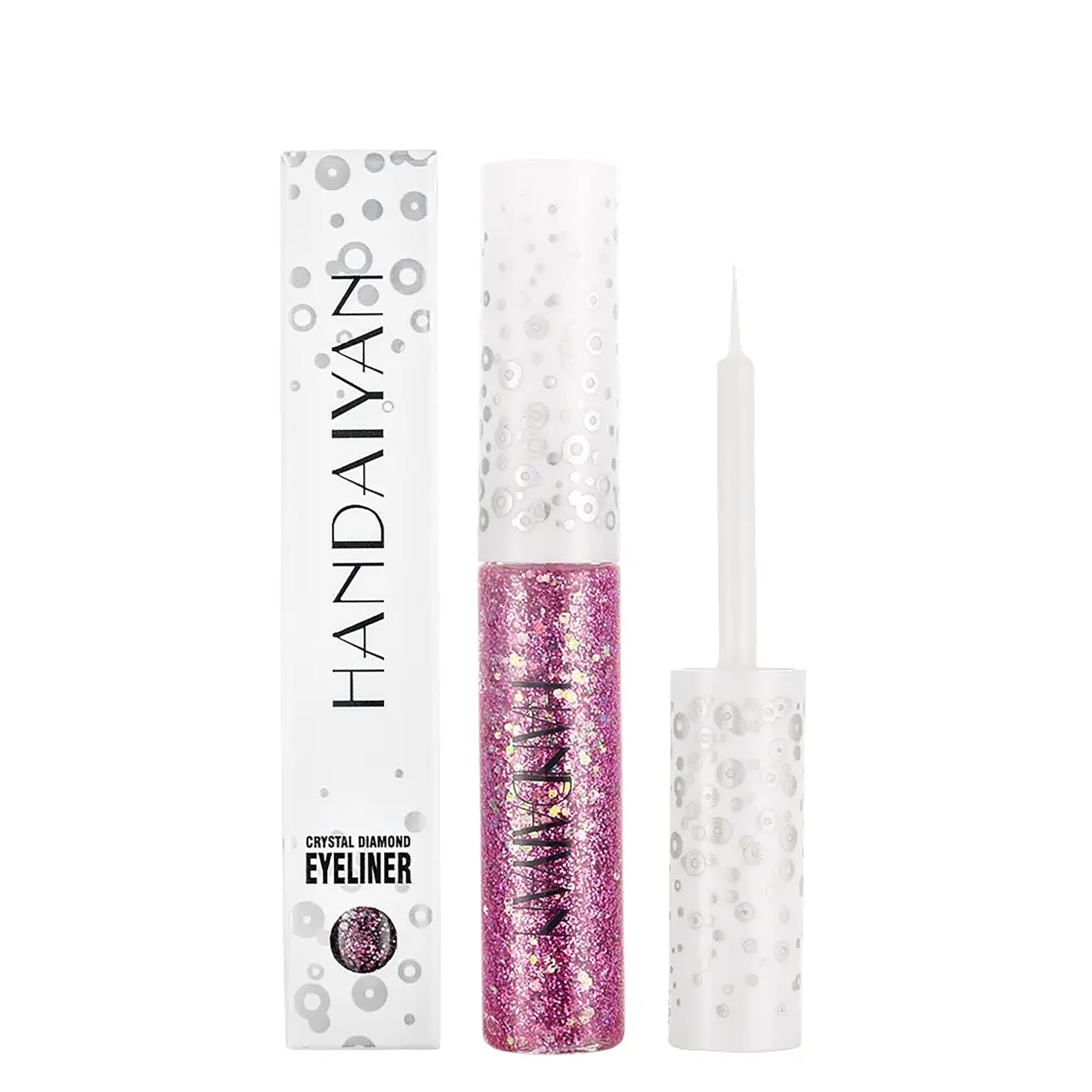 R Y M Silver Purple Gold Color Glitter Eyeliner Liquid Long Lasting Quick-drying Waterproof Shimmer Silver Glitter Eyeliner