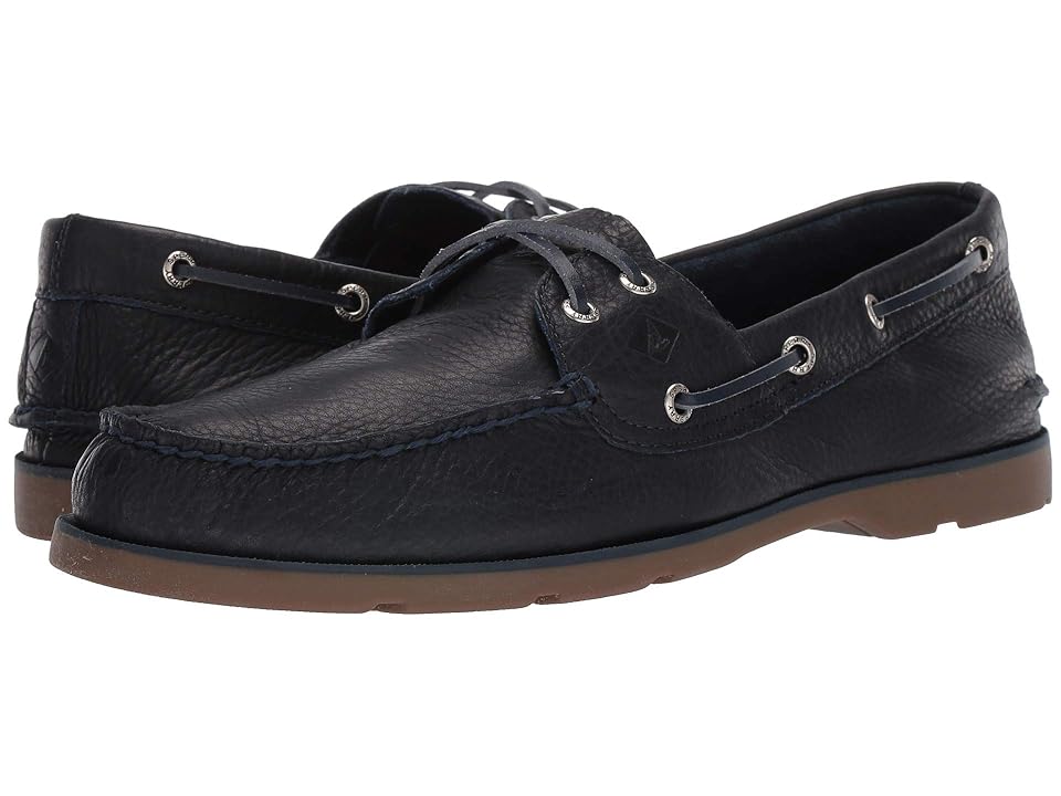 

Sperry Leeward Cross Lace Leather (Navy) Men's Shoes