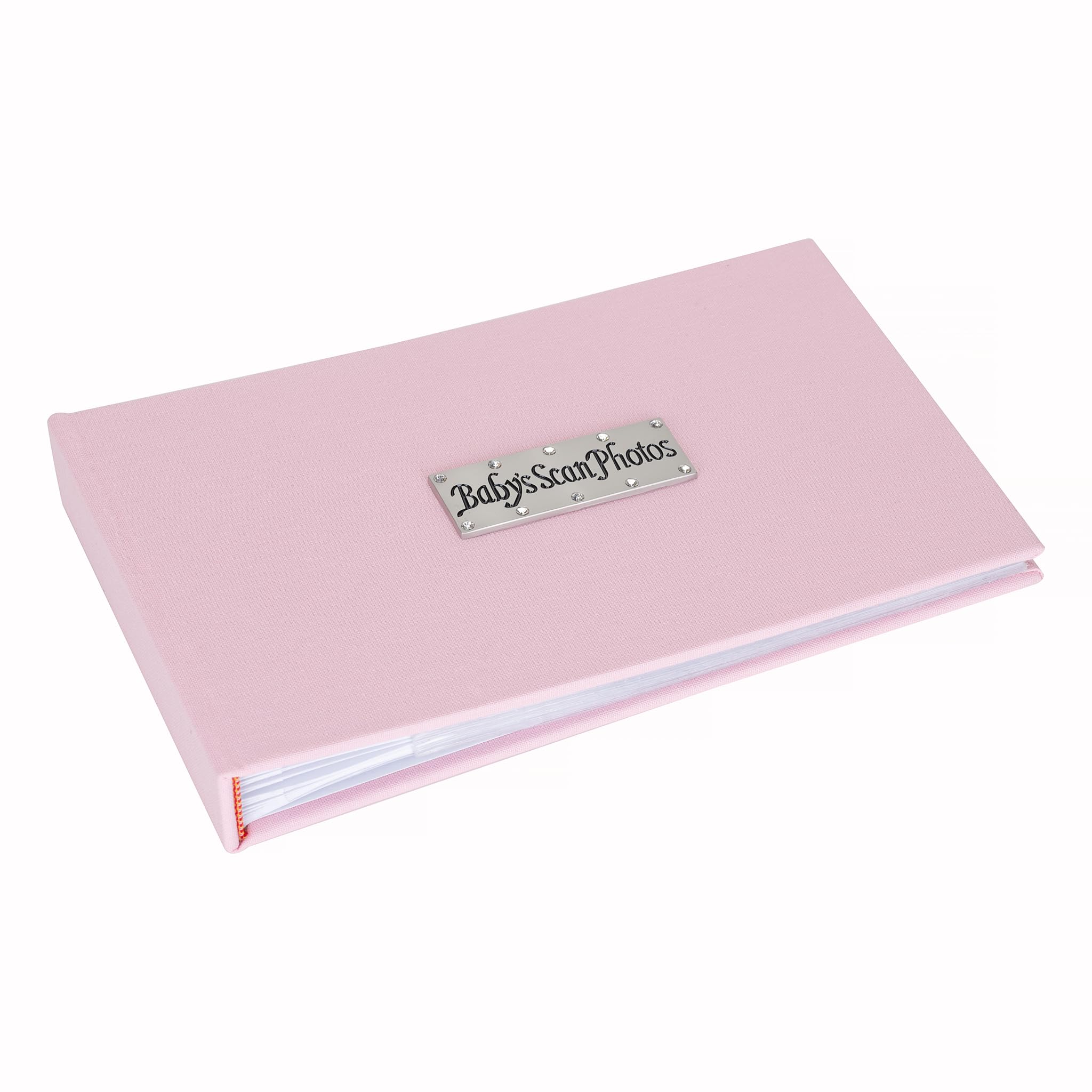 Metal Planet Ltd Women's Pink Baby Scan Photos - Soft Photo Album, Holds 40 Photos 6X4 Inch Size, Gift