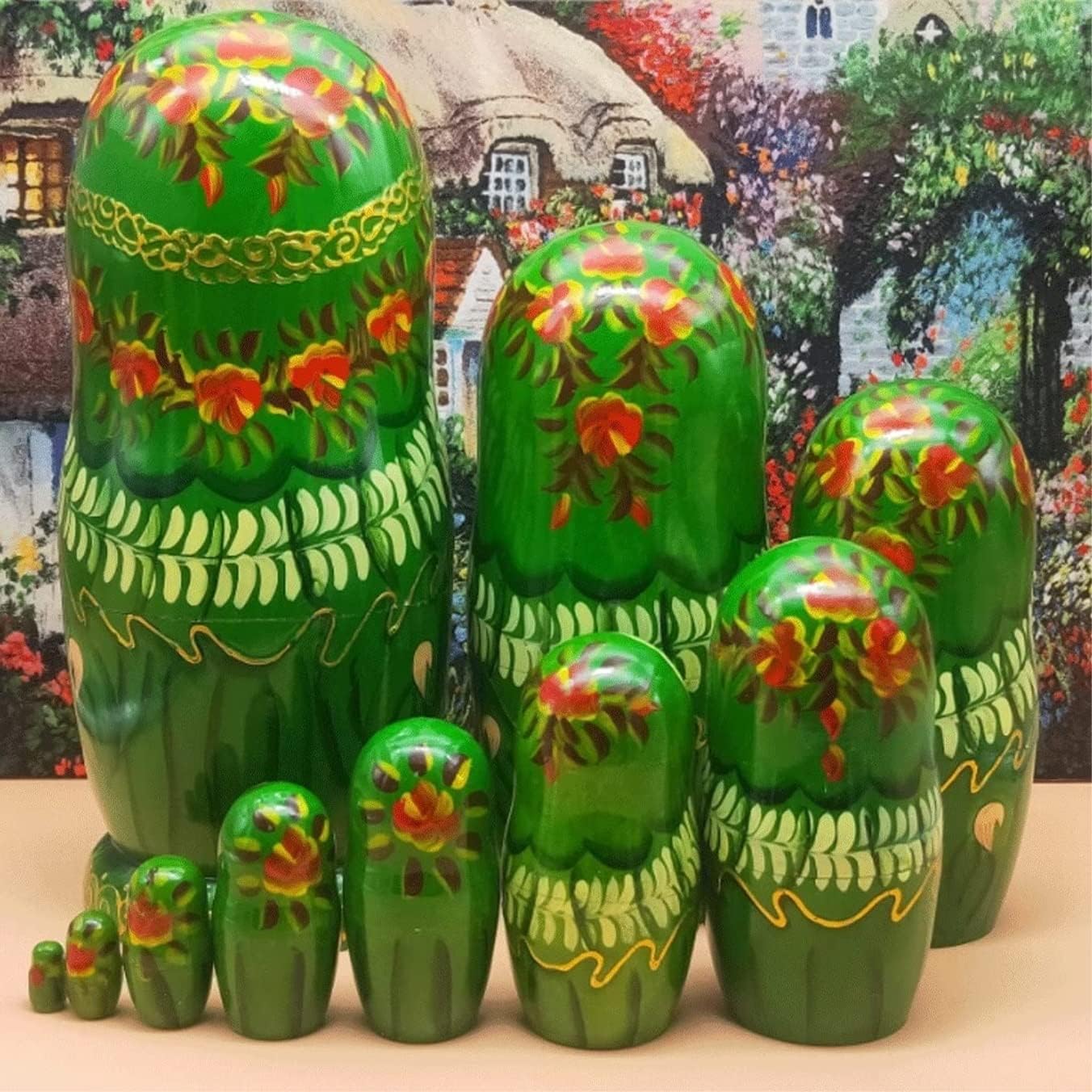 ロシア雑貨2024年干支マトリョーシカ(5P)ドラゴン龍 辰 縁起物 ミラ作