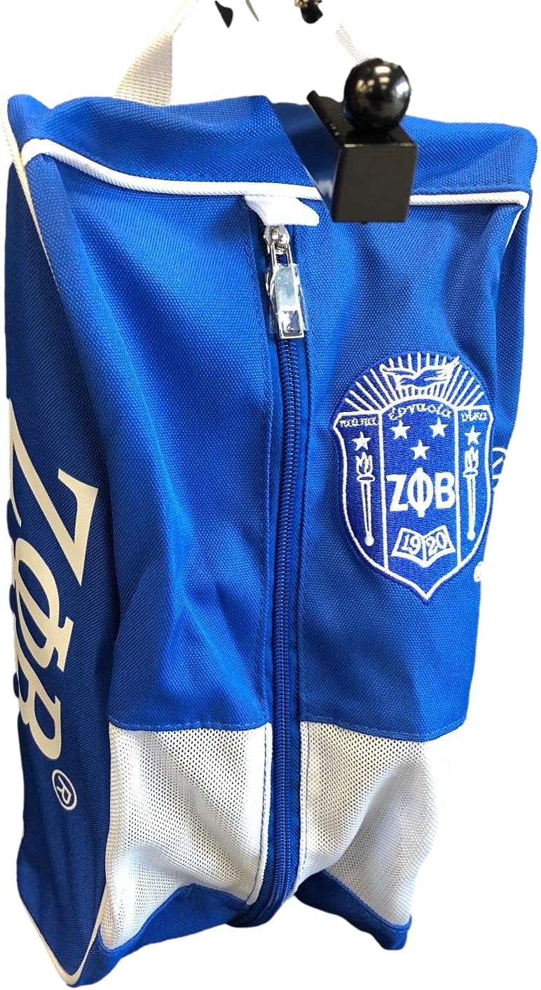 Zeta Phi Betaとホワイトシューズバッグ収納, ピンク, ハンドバッグ