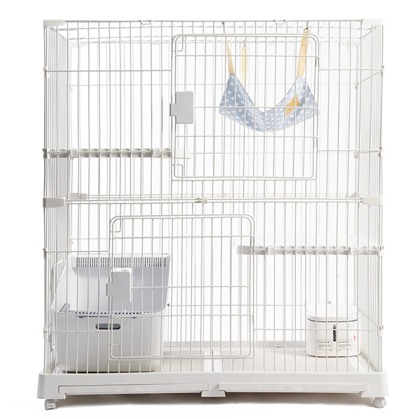 Bagfvafs White Catio Cat Enclosures Outdoor For Cats, Cat Cage Cat Enclosure Cat Playpen, Large Space With Wheels, Multi-Feature Enclosed Cat Condo For Indoor Cats, For Happy Feline Friends(White)