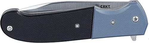 Vista 3 de CRKT Ignitor EDC - Navaja de bolsillo plegable de apertura asistida para uso diario, hoja con borde serrado, serraciones Veff, perno para el pulgar