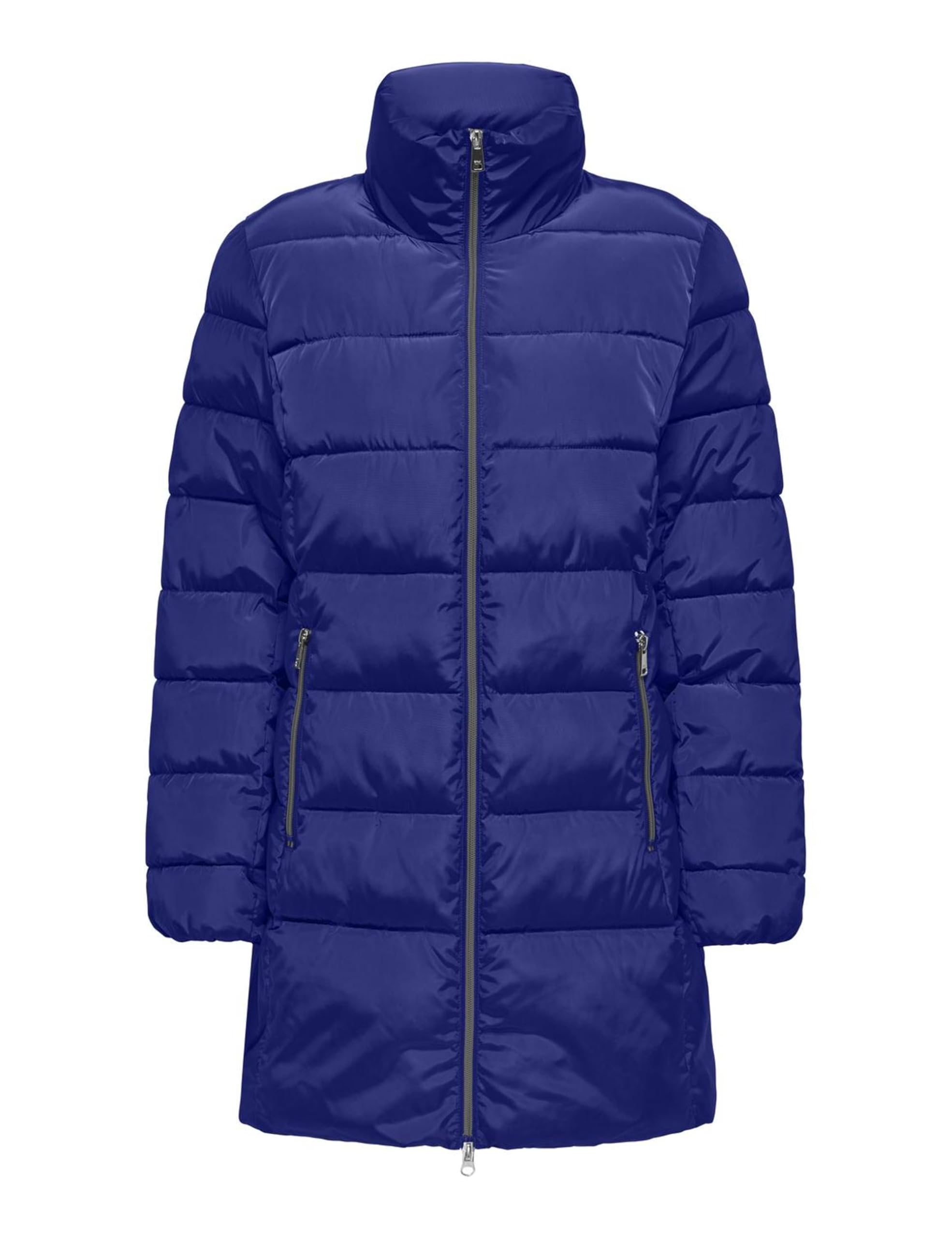 ONLY Women's Onlnewlina Puffer Zip Coat OTW Kta Quilted Jacket, blue, S