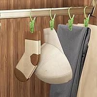 Vista 5 de Paquete de 24 Pinzas de Ropa de Plástico Resistentes para Exteriores para Colgar Ropa, Mini Pinzas para Ropa con Cuerda para Colgar, Perchas