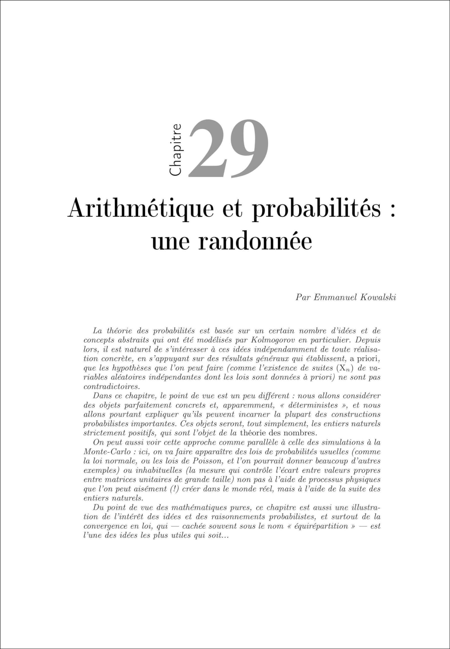 Probabilités pour les non-probabilistes