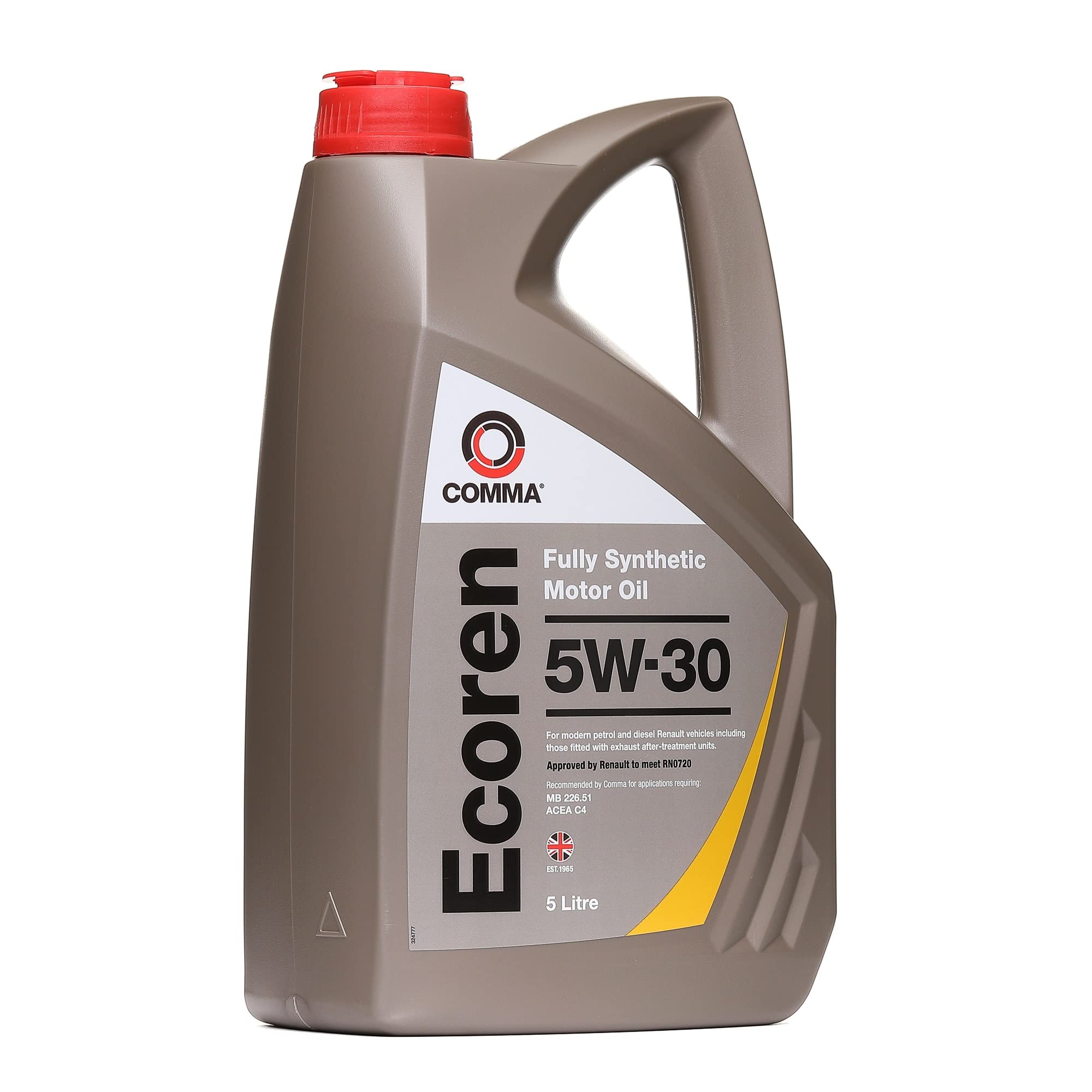 Comma ECR5L 5L Ecoren Fully Synthetic 5W30 Motor Oil