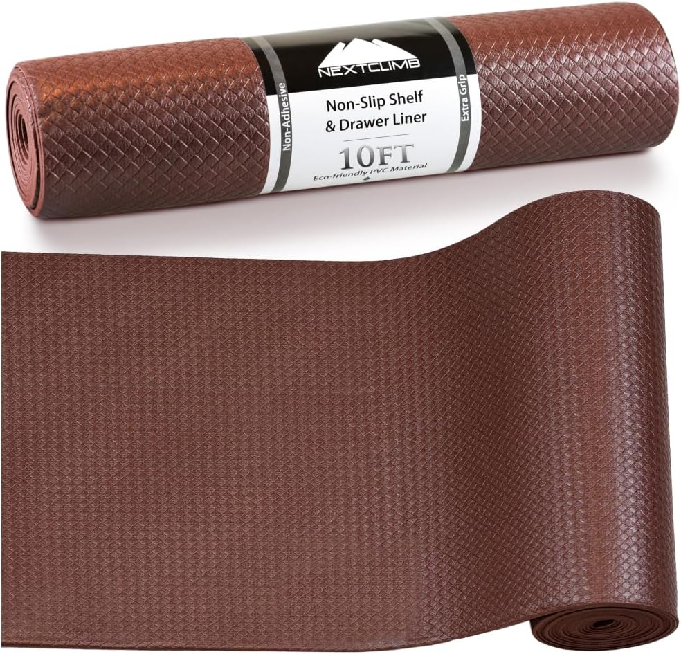 Shelf Liner Non Slip, Waterproof Thick Drawer Liners, Durable Grip NonAdhesive