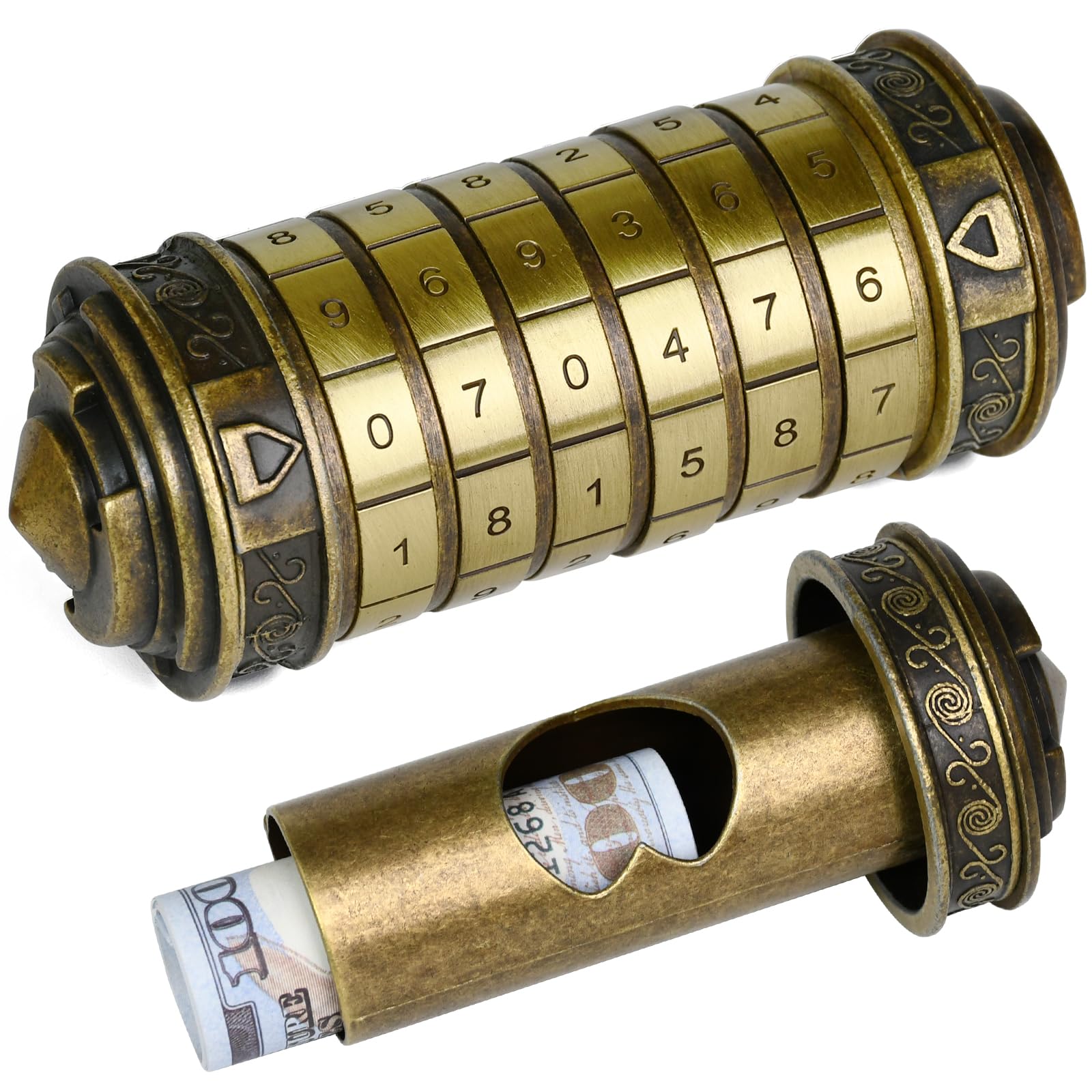 Amazon.com: wellsee Da Vinci Code Mini Numbers Cryptex Brainteaser