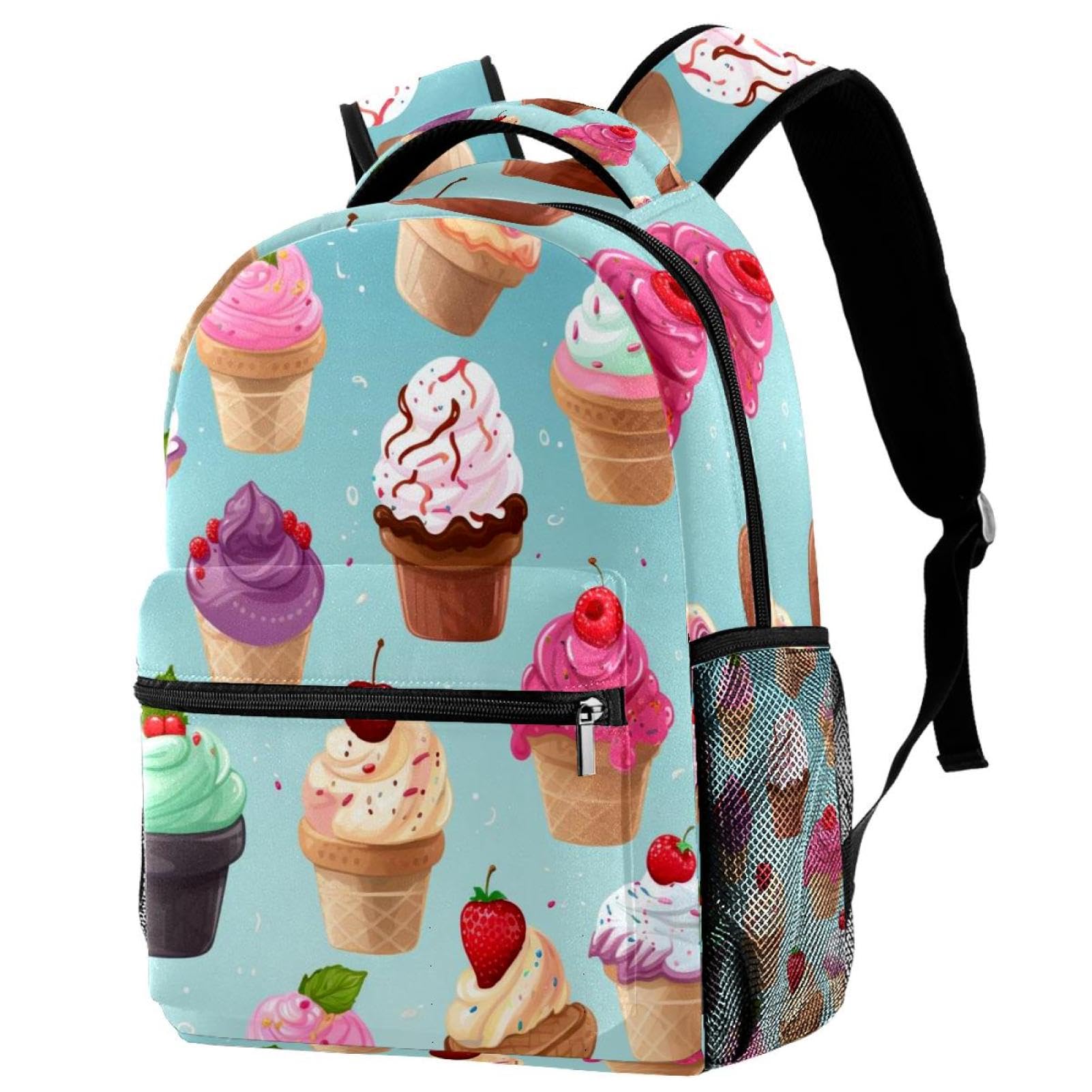 Sac à dos décontracté multicolore 29x20x40cm pour le lycée