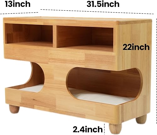 Miniatura 9 de Sofá modular modular con reposabrazos reversible para casa de gato, 3 plazas con otomana de almacenamiento, sofá convertible en forma de L para sala