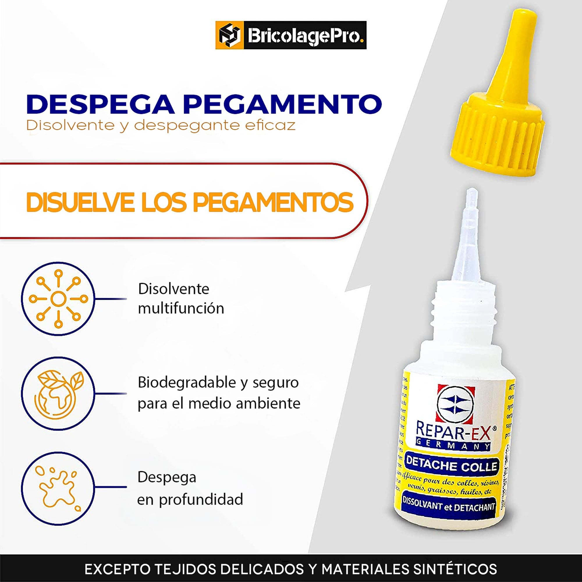 REPAR-EX - Kit completo de unión Repar-ex - Pegamento profesional - Kit de unión profesional