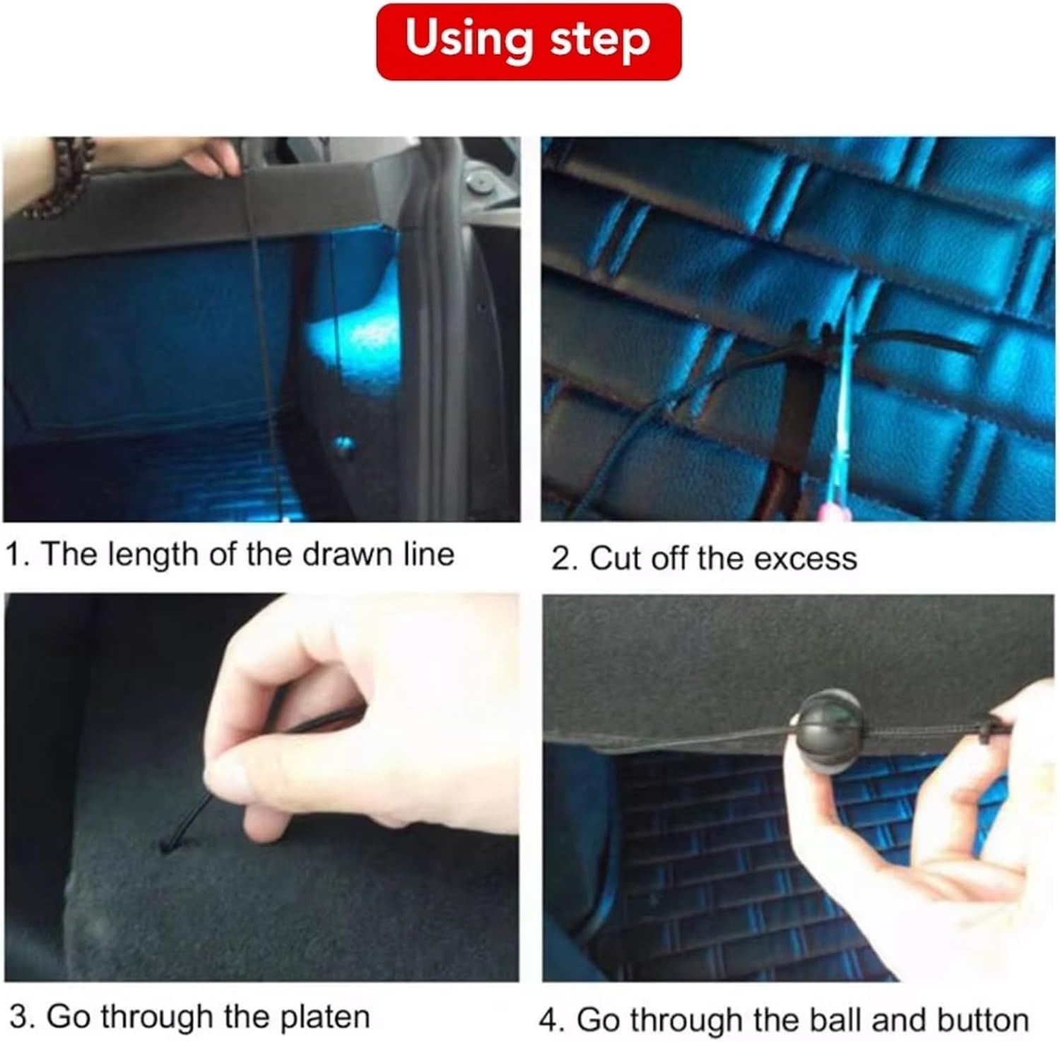 自動小包棚ロープ Compatible With Kia For Stinger GT 2017-2023 車用ルーフラック固定スト