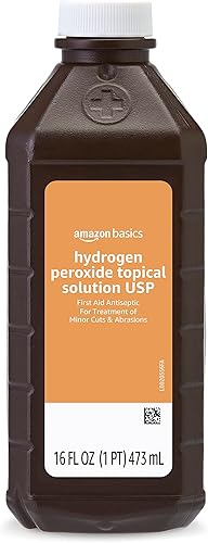 Marca Tienda  Solimo solución tópica de peróxido de hidrógeno USP, 16 fl oz (paquete de 1)