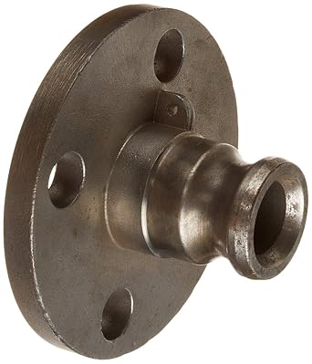 PT Coupling PFA Series Carbon Steel Cam and Groove Hose Fitting, Flange, 1" Adapter x Pipe Flange