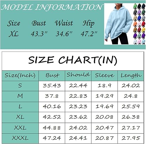 Miniatura 3 de COTECRAM Sudaderas de gran tamaño para mujer, sudadera de manga larga con capucha, ropa de otoño e invierno 2023