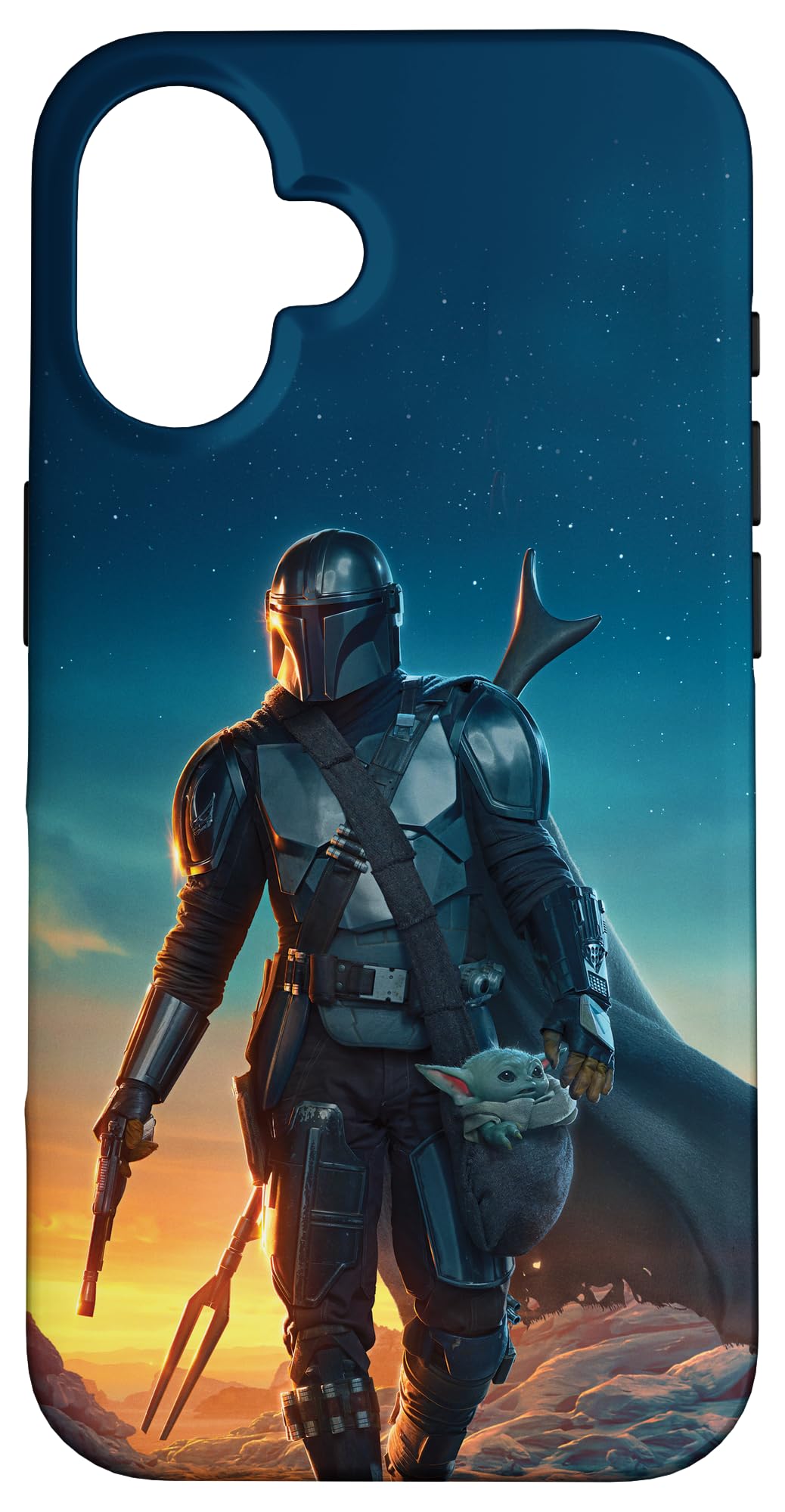 Star Wars The Mandalorian and Grogu Sunset Poster Case for iPhone 16