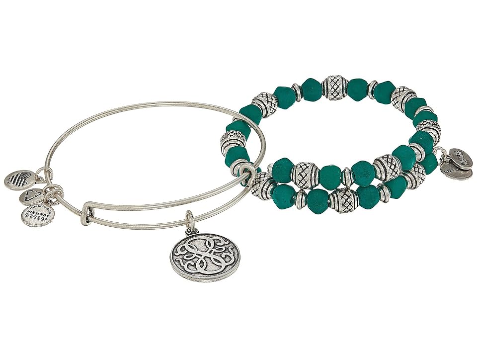 

Alex and Ani Path of Life Set of 2 Bracelet (Rafaelian Silver) Bracelet