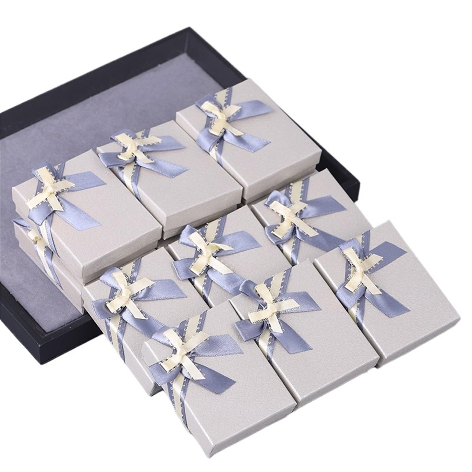 Schachteln mit Deckel für GeschenkeVerpackungen, 12 stücke Box Schmuck Verpackung Box Karton Schmuck Box Ohrringe Ring Halskette Geschenk(Color02)