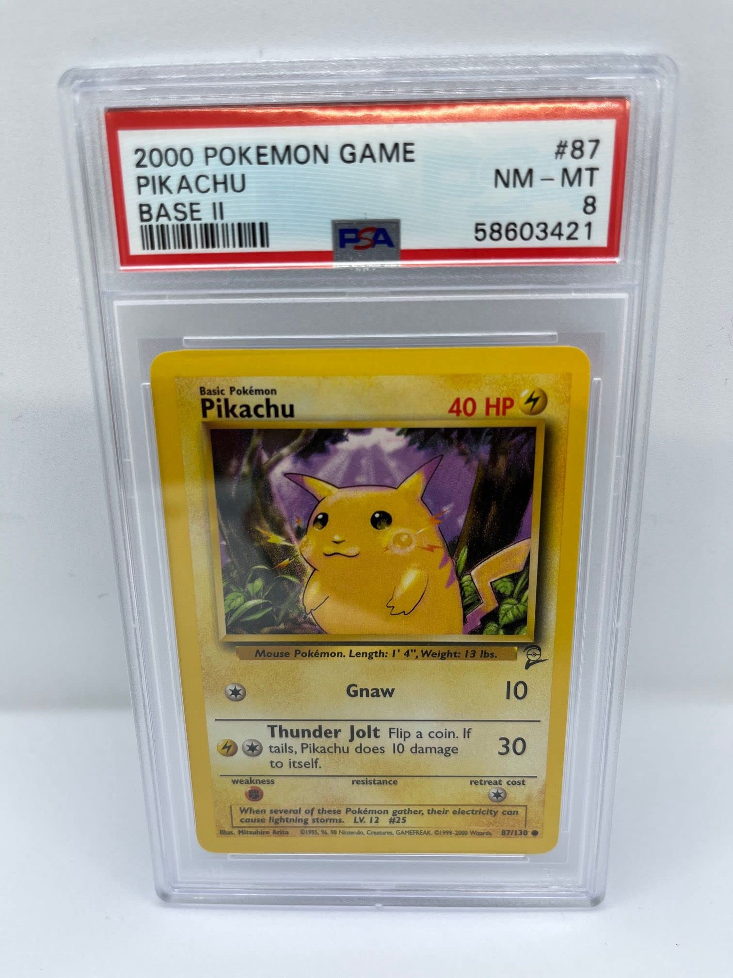 Amazon.co.jp: ピカチュウ 87/130 PSA 8段階共通ポケモンカード(2000年 