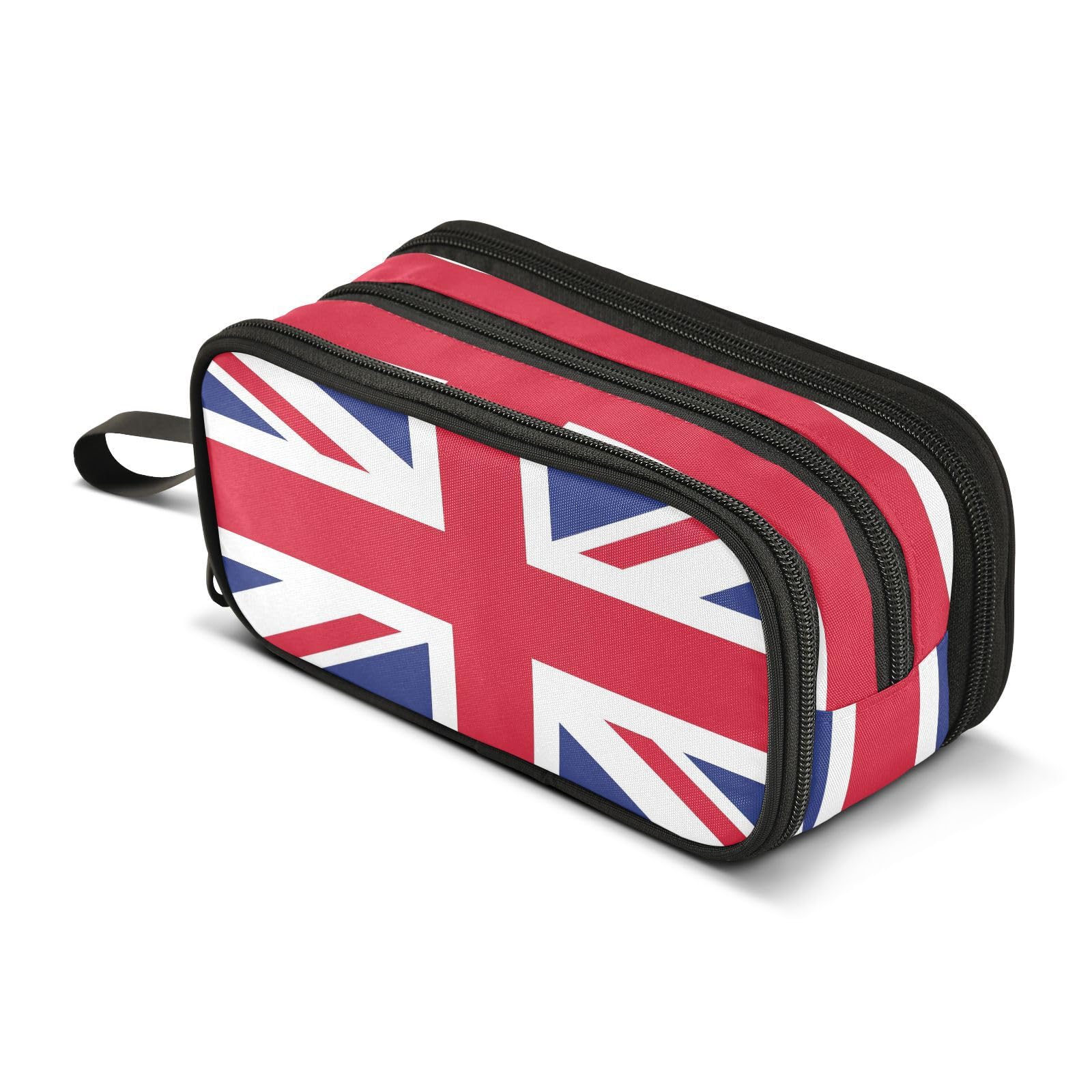 ISAOA Big Capacity Pencil Cases The Union Jack Vintage Pouch Bag Large Pen Bag Stationery Bag for Girls Boys Student Adults Zipper Pencil Pouch