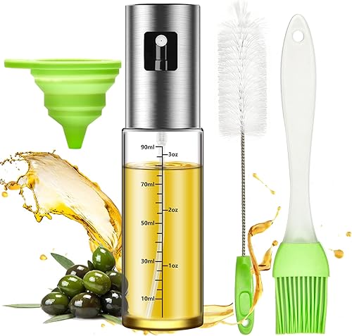 ELIRIVAWET Pulverizador de aceite para cocinar rociador de aceite de oliva dispensador de aceite botella de espray de aceite de oliva de 34fl oz