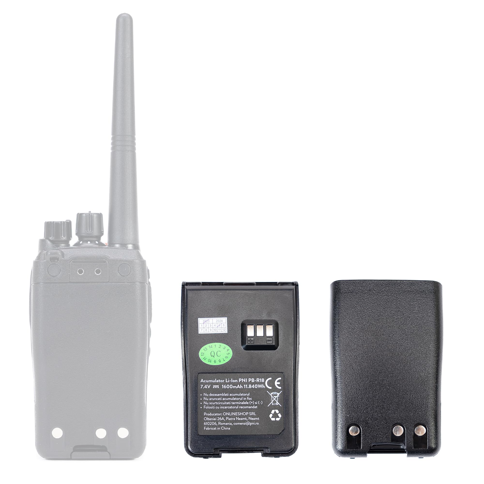 Bateria PNI PB-R18 do przenośnej stacji radiowej PNI PMR R18, Li-Ion, 1600mAh, 7,4V
