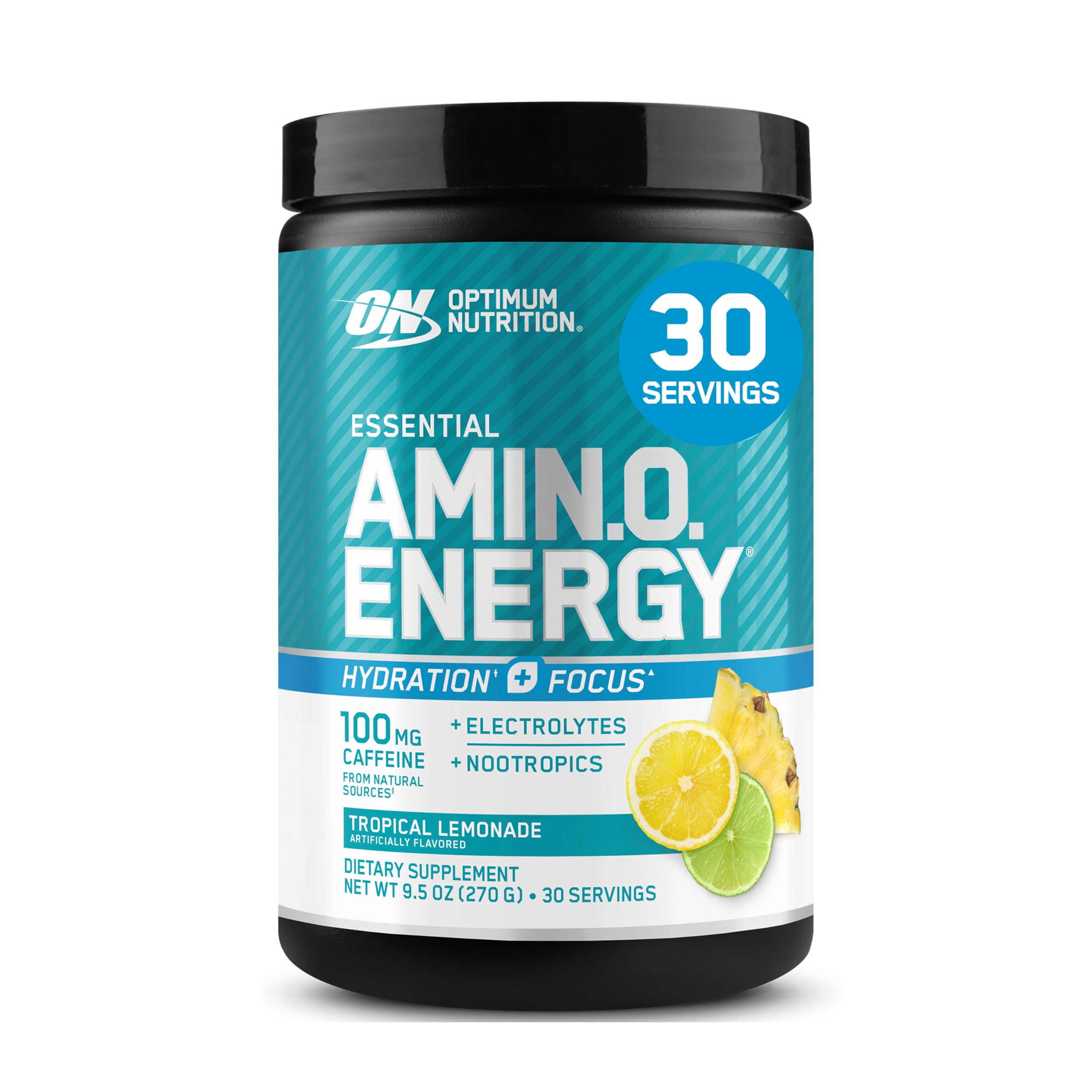 Optimum Nutrition Amino Energy Powder Plus Focus, Tropical Lemonade, 9.5 Oz — Amazon image 11