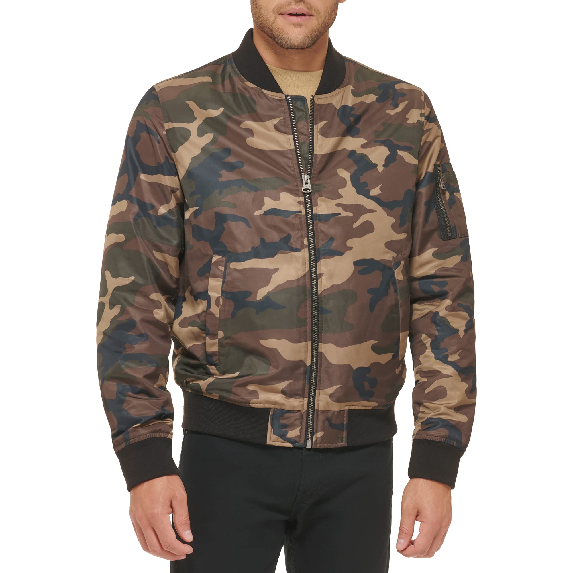 Levi's Men's Flight Satin Unfilled Ma-1 Bomber