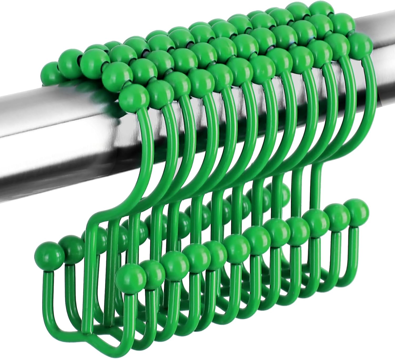 Qazvmlp Shower Curtain Hooks,304 Stainless Steel Shower