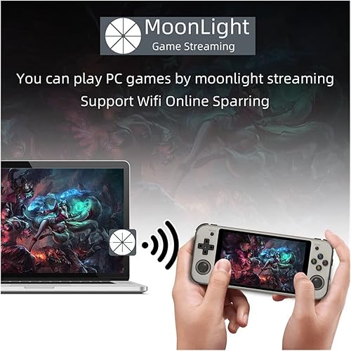 Miniatura 6 de RG552 Consola de mano de doble sistema 4200 juegos retro de 5.36 pulgadas, pantalla táctil IPS PD Charge Android Linux reproductor de juegos