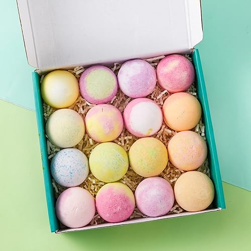 Miniatura 4 de JOYIN Paquete de 16 bombas de baño para niños con figuras de animales, bombas de baño de burbujas con juguete sorpresa en el interior, juego de