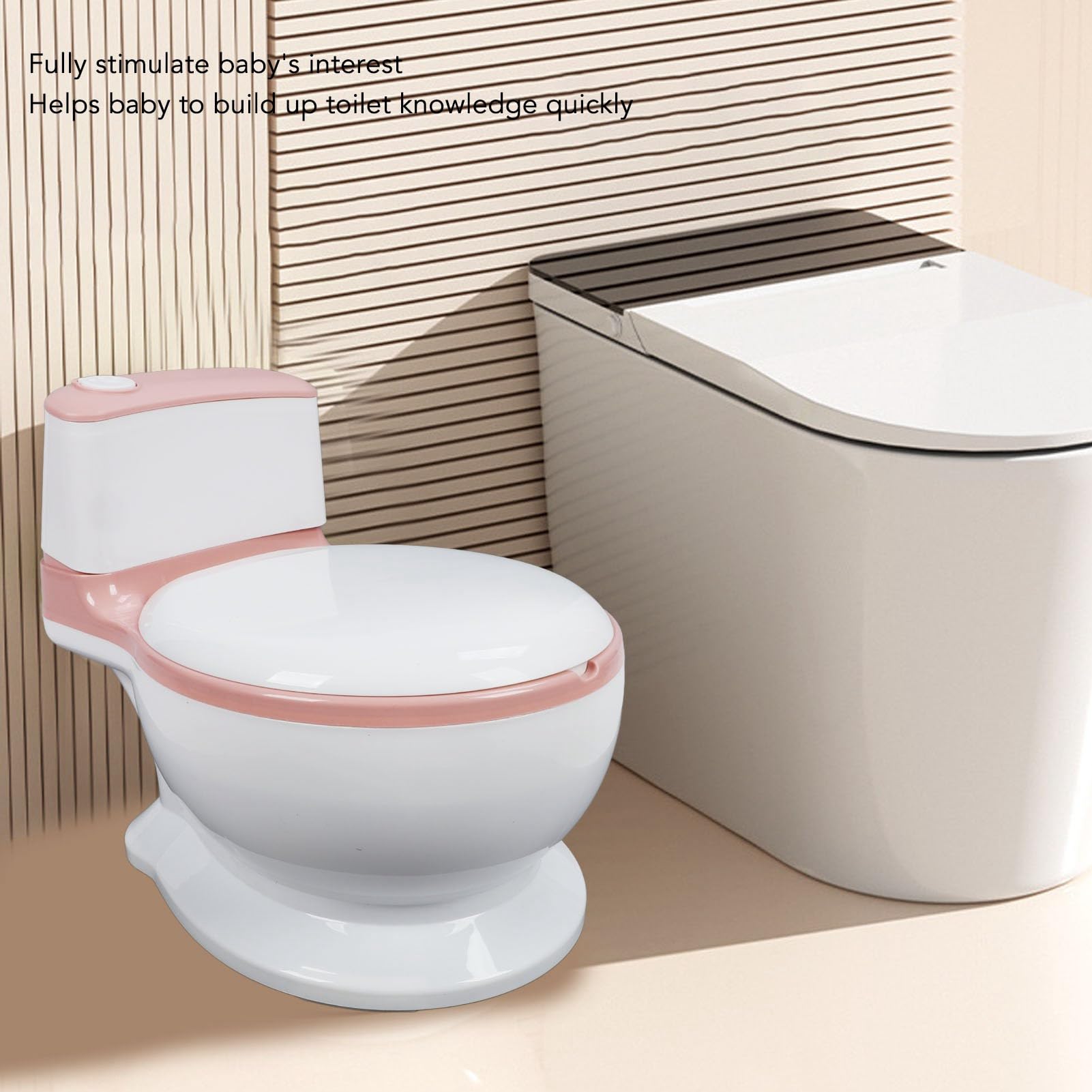 Inodoro de Entrenamiento para Ir Al Baño para Niños Pequeños, Ergonómico, Seguro, Ajustable, Ligero, Portátil, Asiento de Entrenamiento para Ir Al Baño con Olla Extraíble y Cepillo para