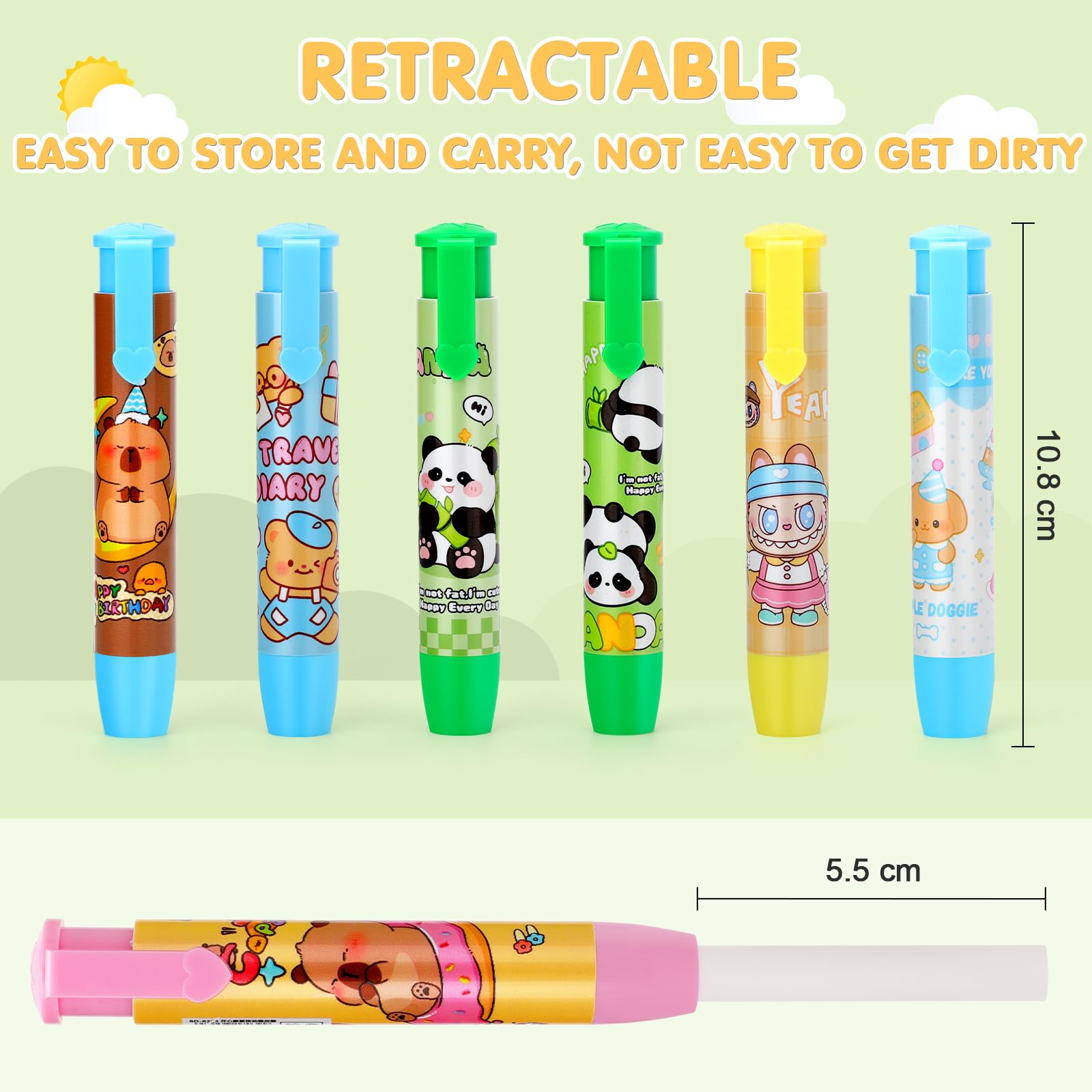 Gadget Compleanno Bambina: 20PCS Gomma Penna Regalini Fine Festa, Gomme da Cancellare Bambini Sacchetti Regalini Fine Festa Compleanno