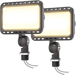 CINOTON 20W LED Flood Lights Outdoor, IP65 Waterproof Exterior Security Wall Light with 180°Knuckle,