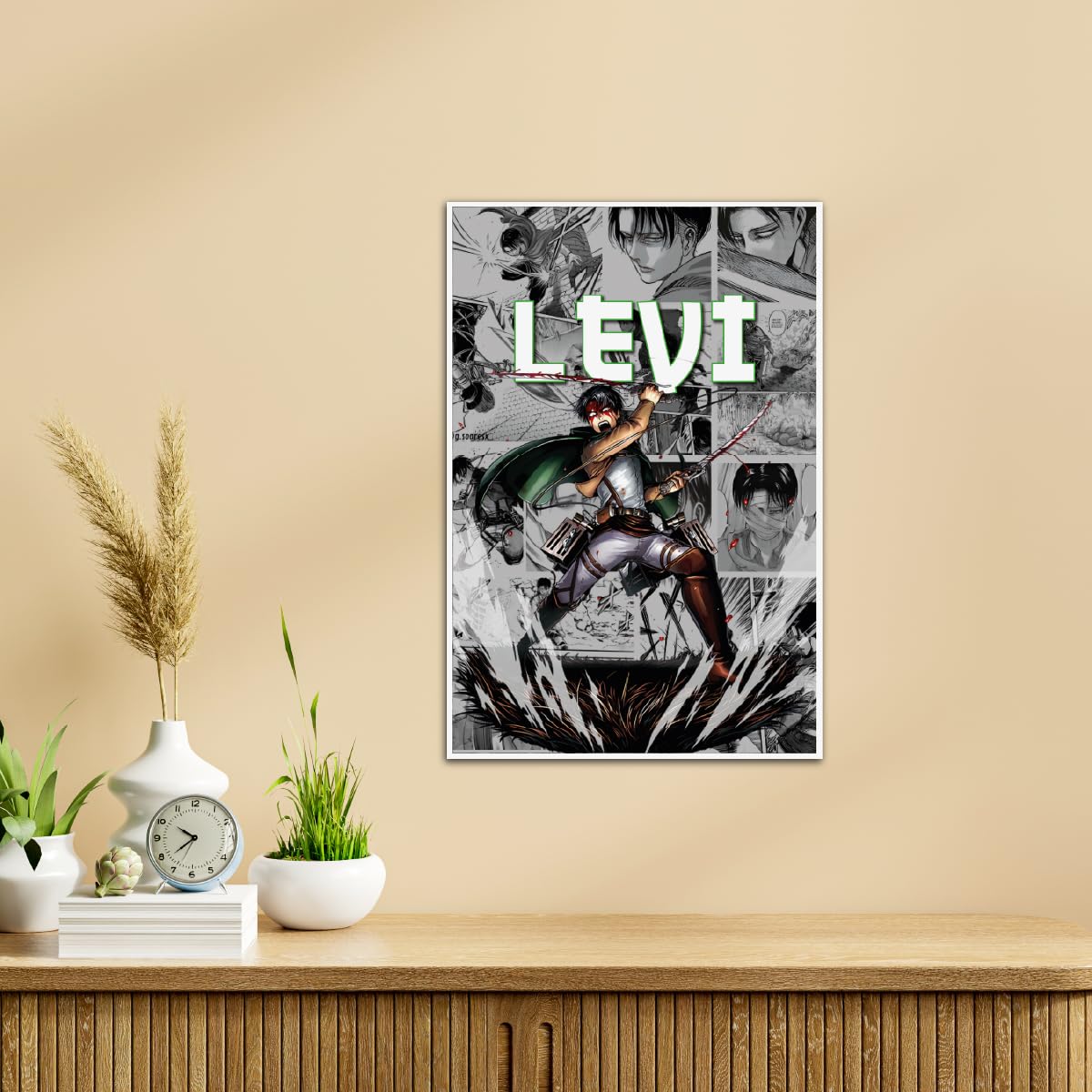 TenorArts Levi Poster Atack on Titan Anime Wall Posters with Thick