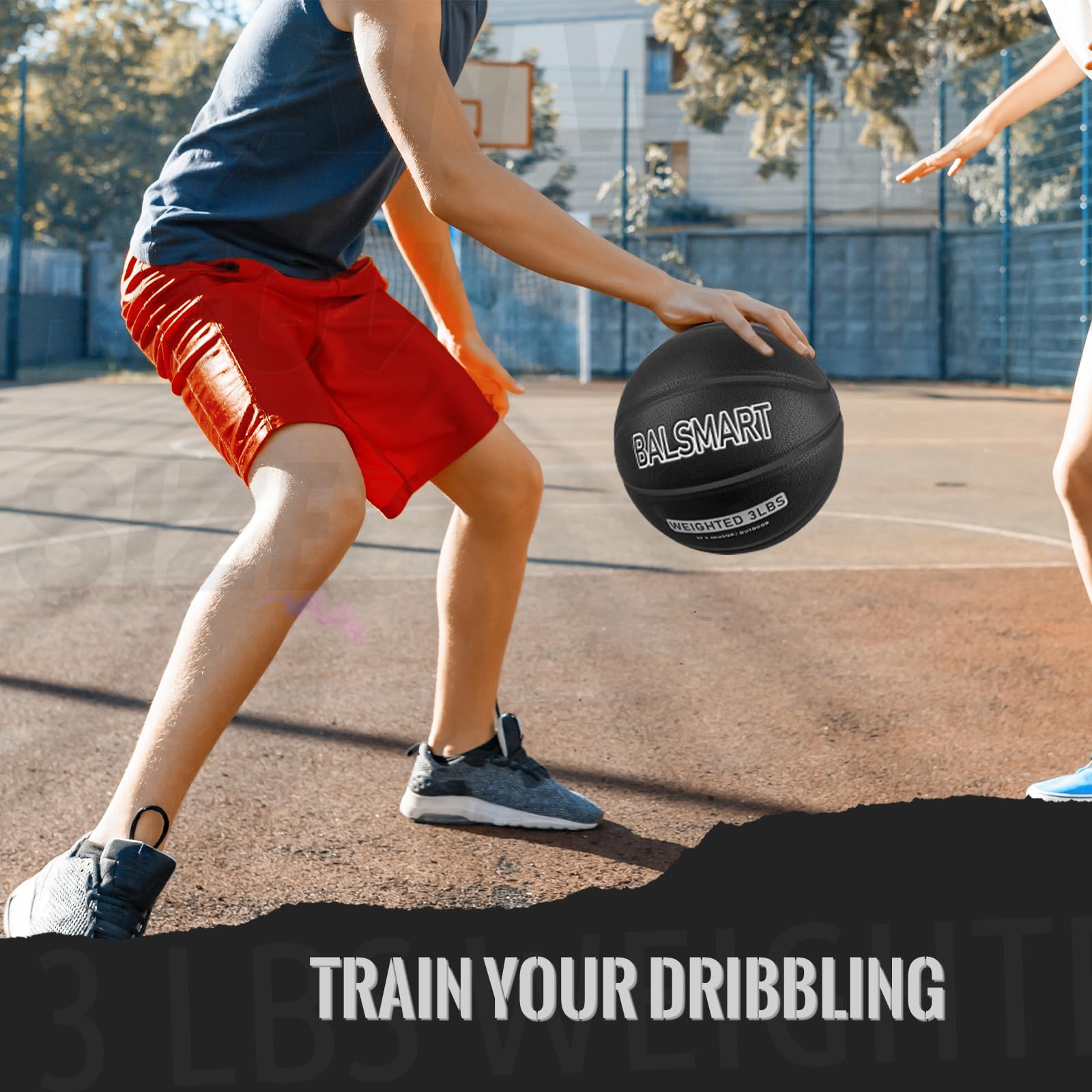Balón de baloncesto pesado de entrenamiento con peso de 30 a 3 libras para hombres, entrenador de regate duradero de piel sintética para uso en interiores o exteriores