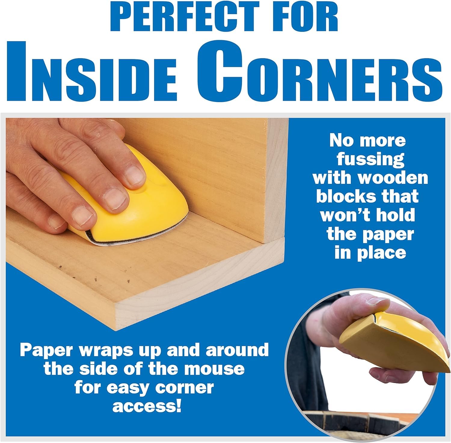 Sanding Mouse Kit - Detail Sanding for Wood & More -7