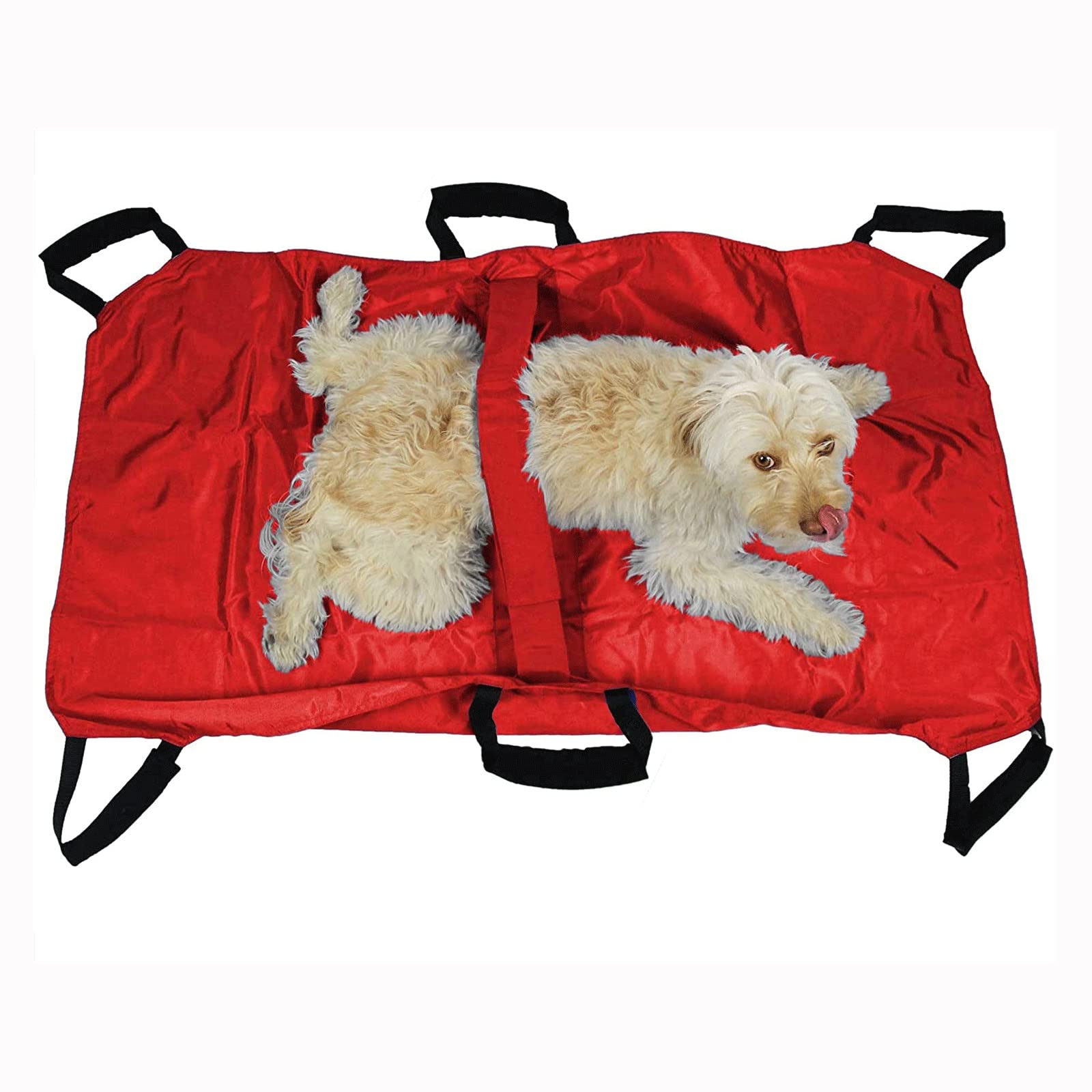 Civière De Transport pour Animal, Animaux De Compagnie Brancard Brancard pour Chien Civière d'urgence pour Chien avec Sangle De Sécurité pour Garder Votre Animal en Sécurité (Color : Red)