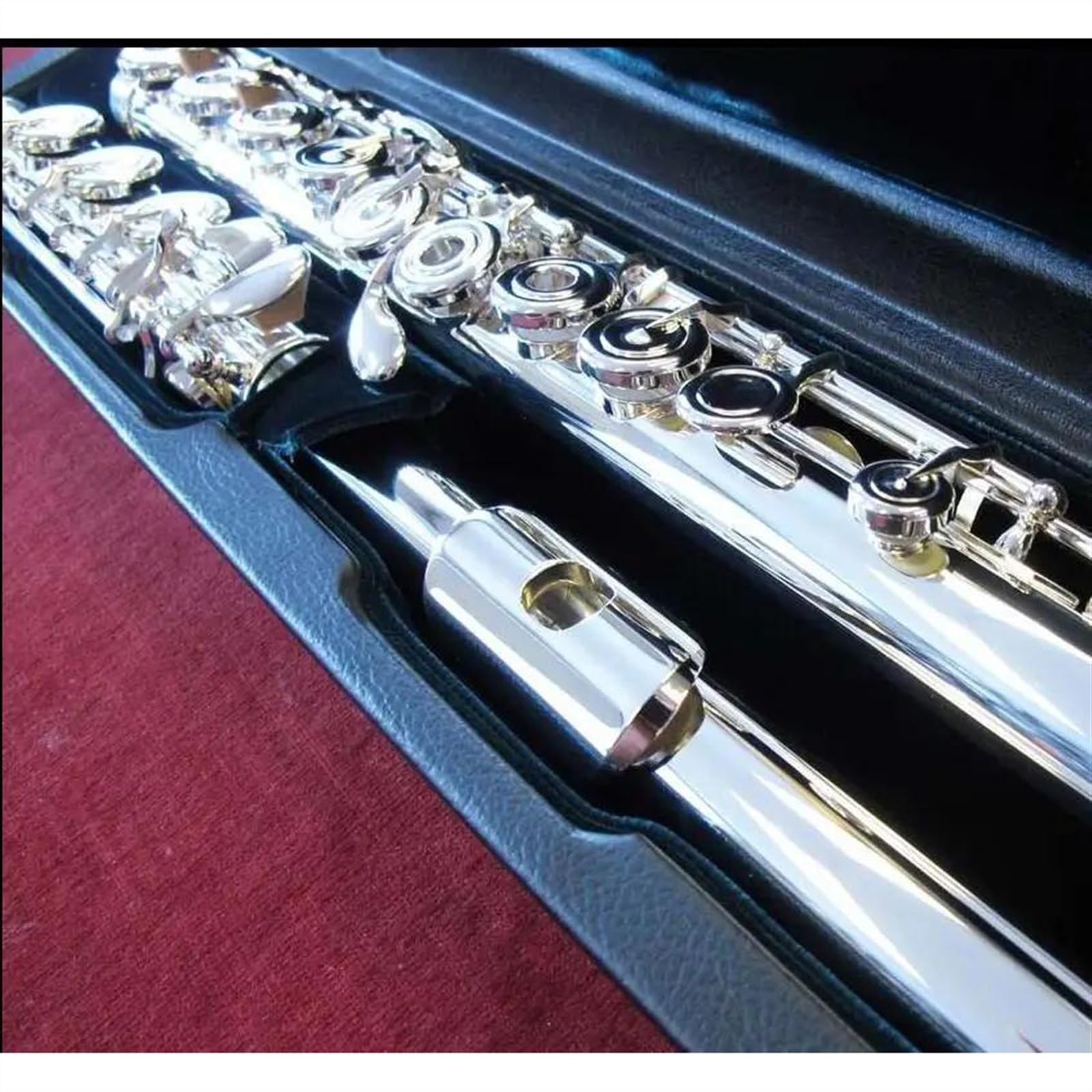 Professionale Flauto Traverso Flauto Traverso A 17 Fori Aperti Con Testa Placcata In Argento, Per Studente, Chiave C, Con Custodia