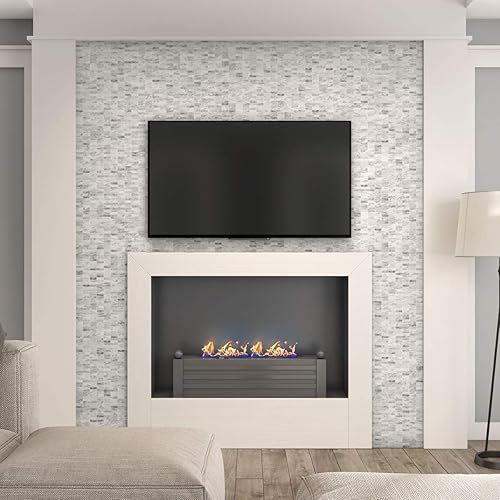 Miniatura 6 de FREEZY - Azulejos de piedra natural atemporales, modernos azulejos de mármol para salpicaduras de cocina, chimenea, pared interior, instalación 3