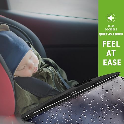 Miniatura 4 de PARRATI Limpiaparabrisas trasero prémium de 13 pulgadas, repuesto para todas las estaciones para Honda CR-V 2012-2016, GMC Yukon Chevy Suburban