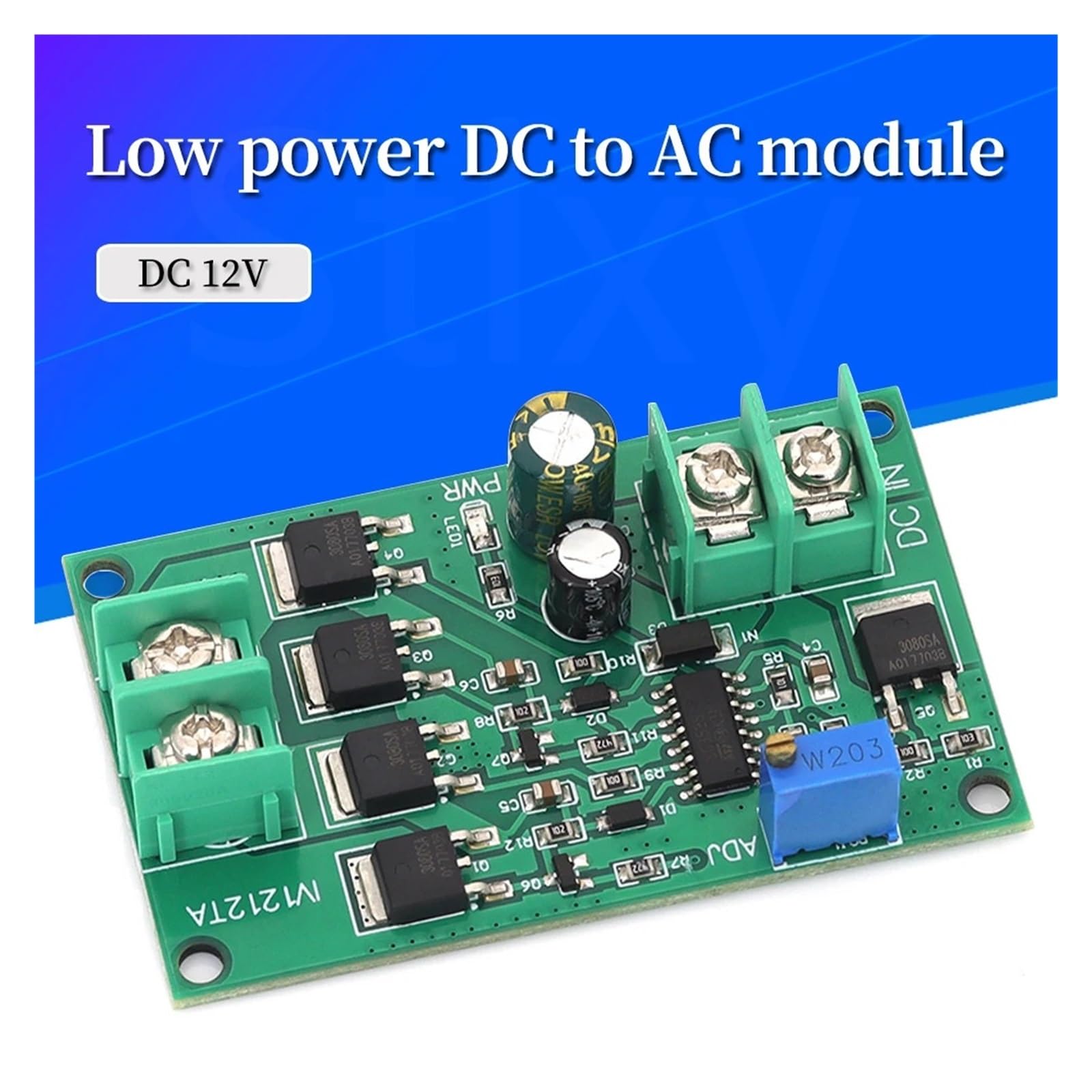 Scheda inverter a onda quadra da 12V a AC12V 100W 50Hz fai-da-te(5pcs)