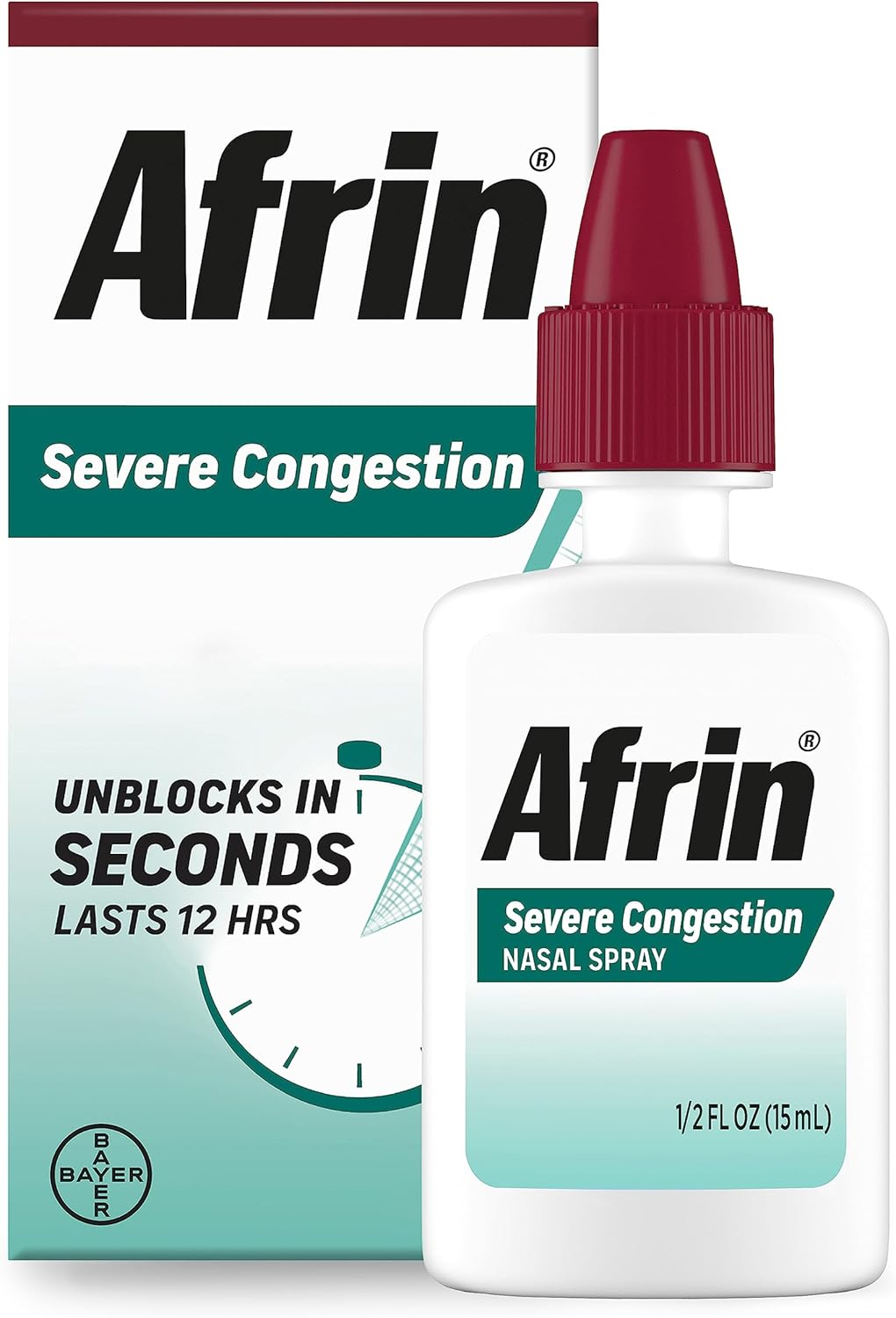 Afrin Severe Congestion Nasal Spray 15 mL, Pack of 6