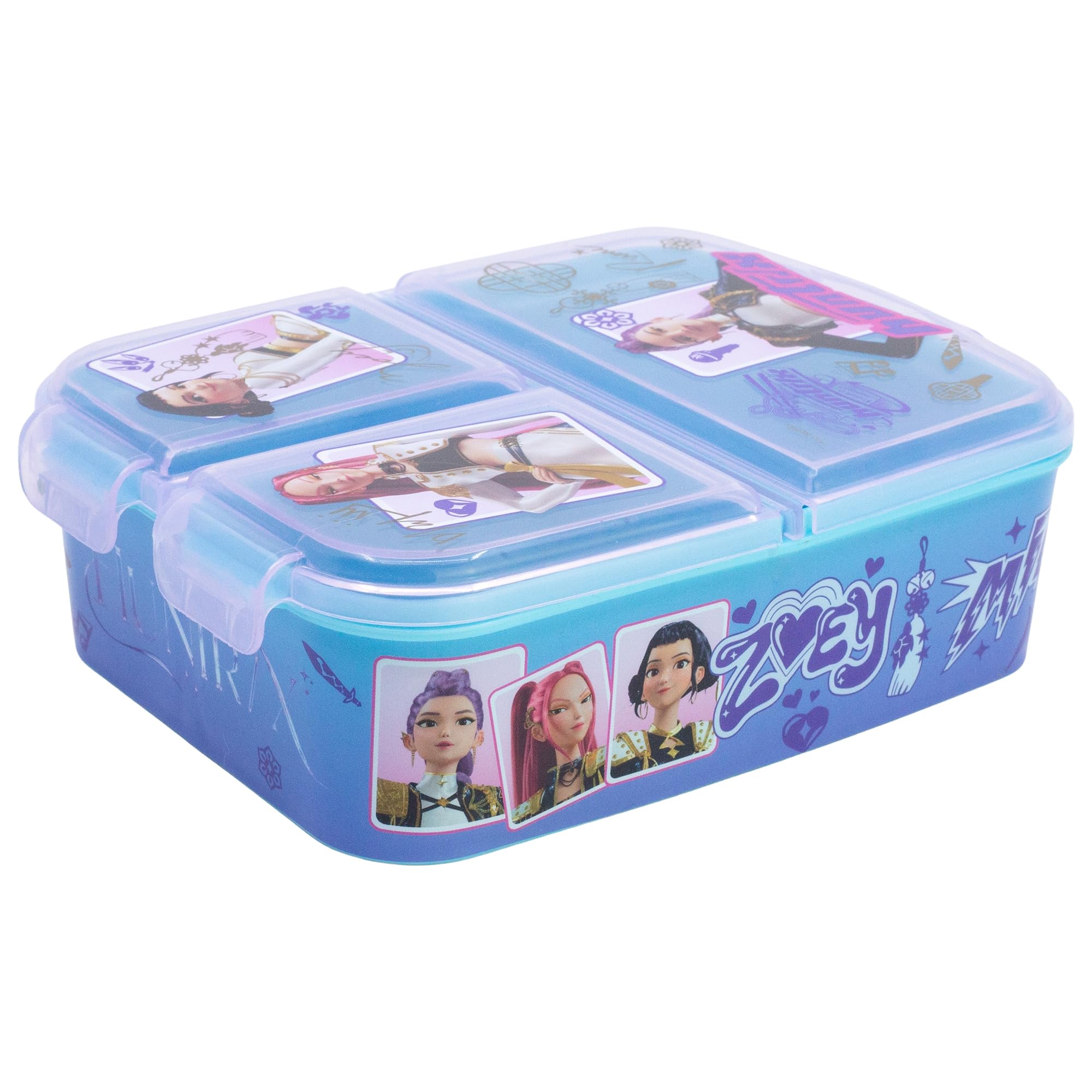 Stor Kpop Demon Hunters Multi Compartment Lunch Box