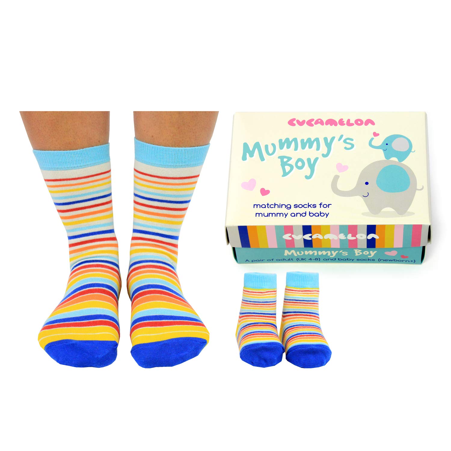 CucamelonBaby Mummy and Me Sock Gift, Multi, One Size