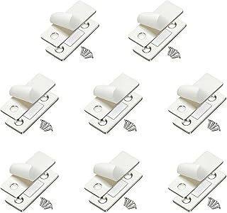 8 Pack Magnetic Cabinet Door Catch, Quiet Strong Magnetic Catch for Cabinets, No Drill Adhesive Cabinet Door Magnets for Drawers & Sliding Doors，Value Pack ，Save More vs 4 Pack